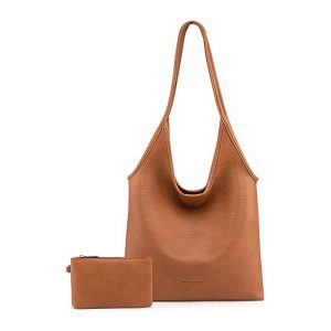 Slouchy Vegan Leather Hobo Bag