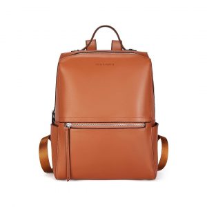 Smooth Side Leather Backpack Purse