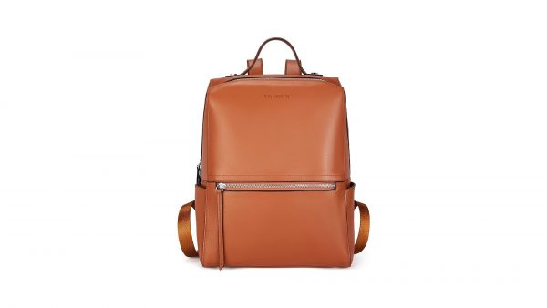Smooth Side Leather Backpack Purse