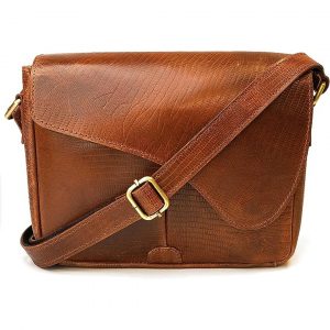 Leather Messenger Bag Classic Tan