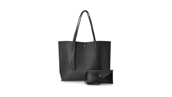 Clean Cut Pebbled Tote