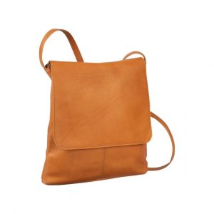 Simple Flap Over Crossbody Bag Tan