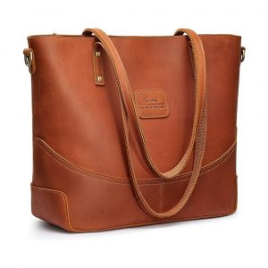 Genuine Leather Laptop Tote