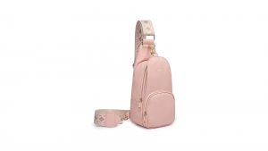 Leather Sling Bag Pink