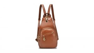 Convertible Backpack Sling Bag Brown